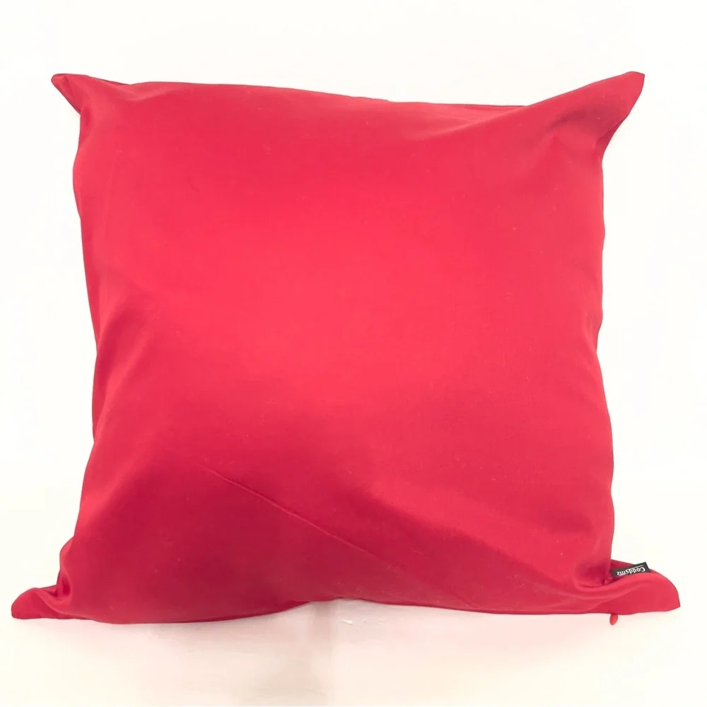 Toxic Heart Throw Pillow Cover 18x18 Red
